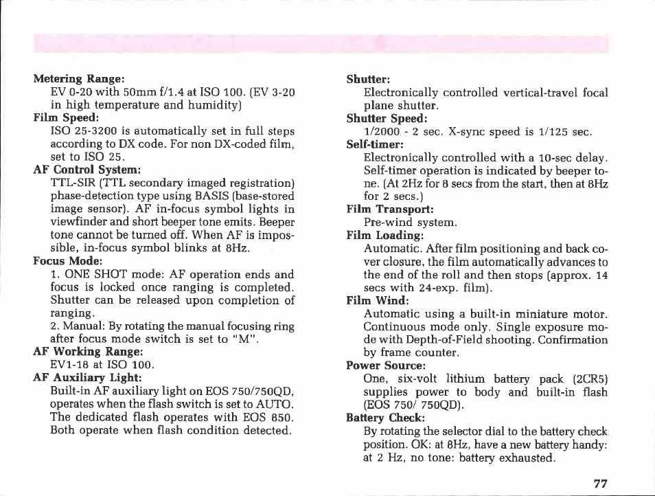 Canon EOS 850 User Manual | Page 39 / 81