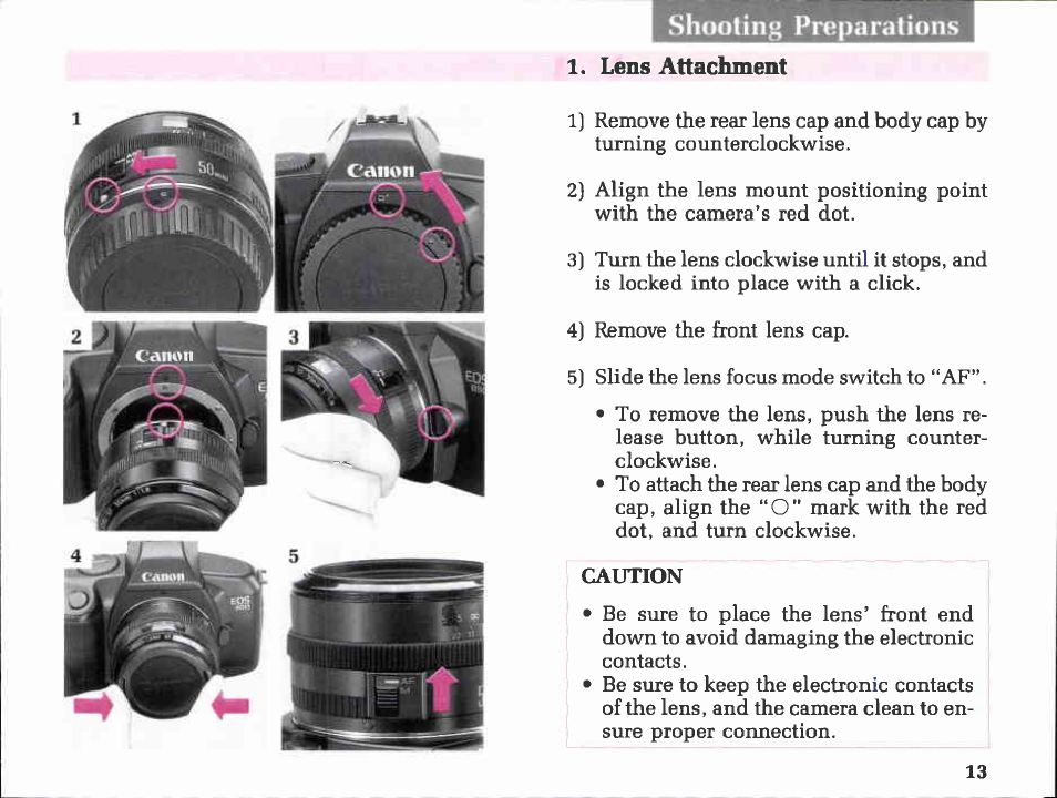 Canon EOS 850 User Manual | Page 6 / 81