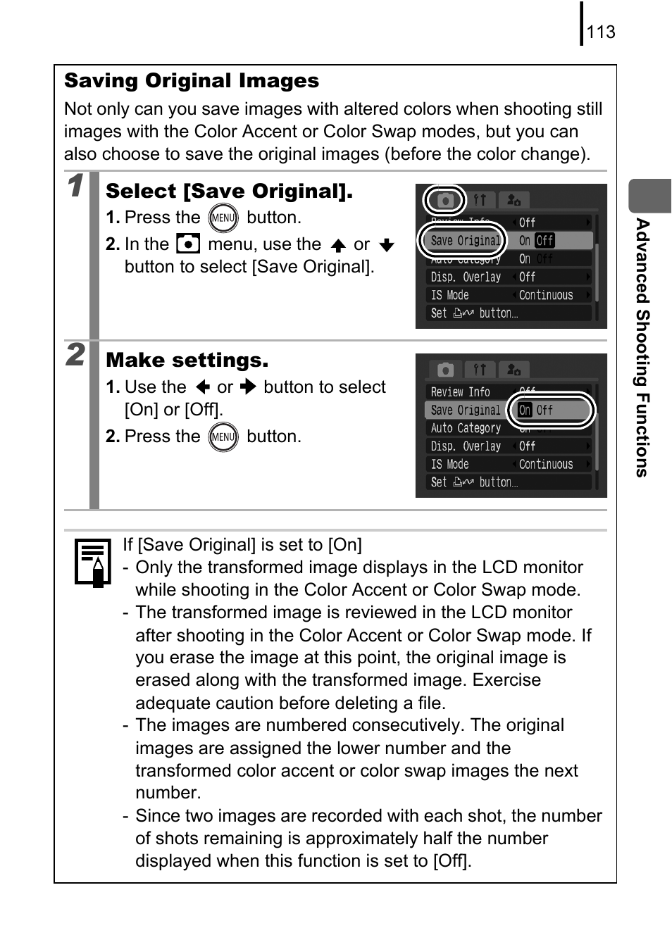 P. 113 | Canon 970 IS User Manual | Page 115 / 238