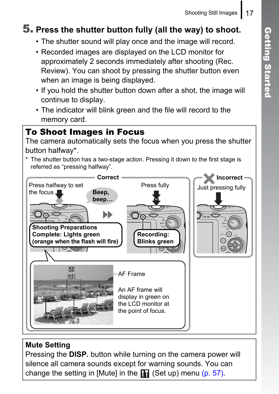 Getting started | Canon 970 IS User Manual | Page 19 / 238