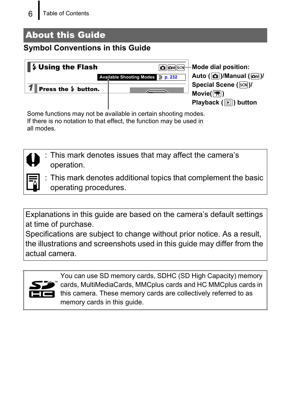 About this guide | Canon 970 IS User Manual | Page 8 / 238