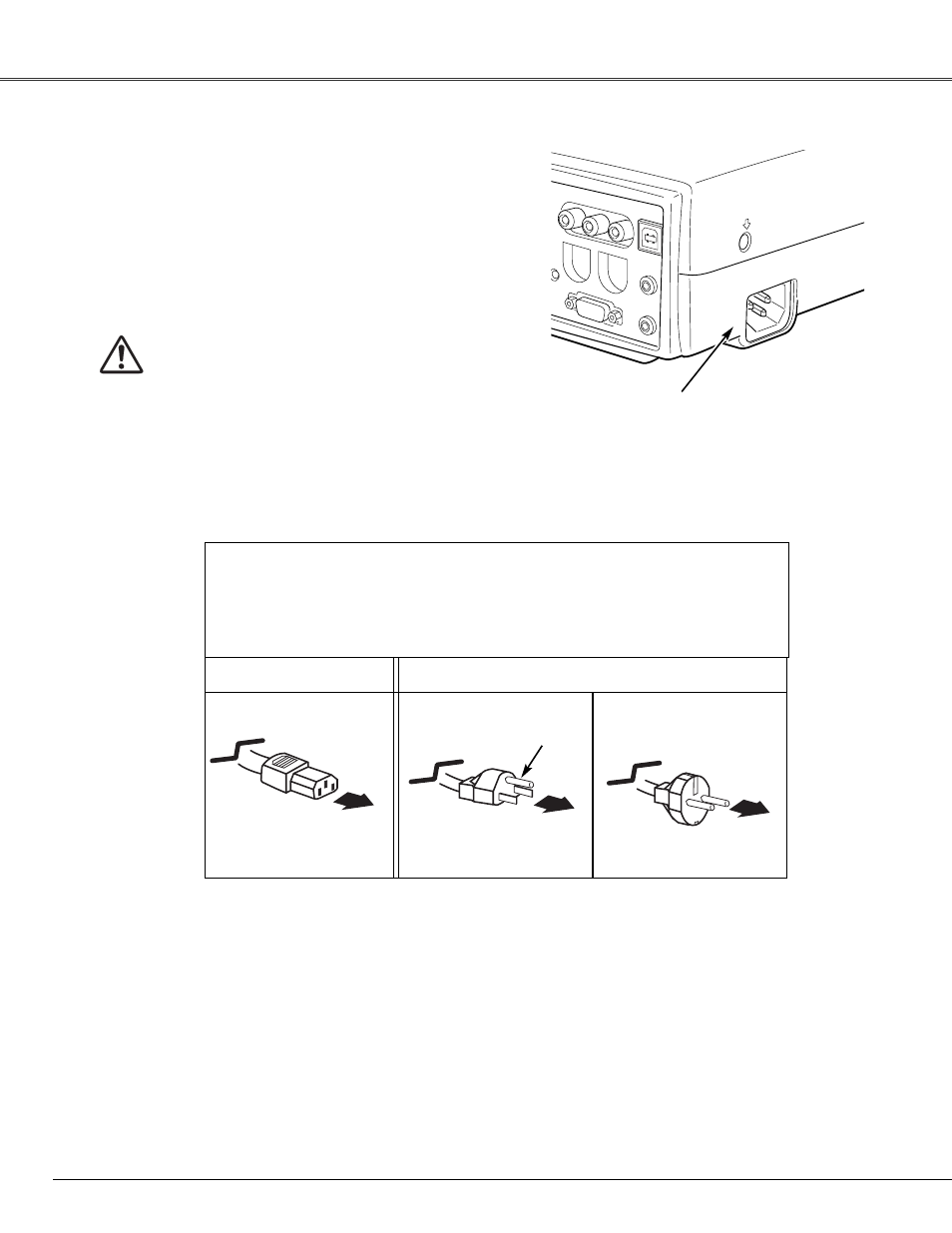 Connecting the ac power cord | Canon LV-X4 User Manual | Page 16 / 64