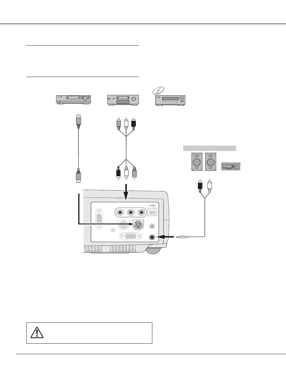 Connecting to video equipment, Installation, Cables used for connection | Canon LV-X4 User Manual | Page 18 / 64