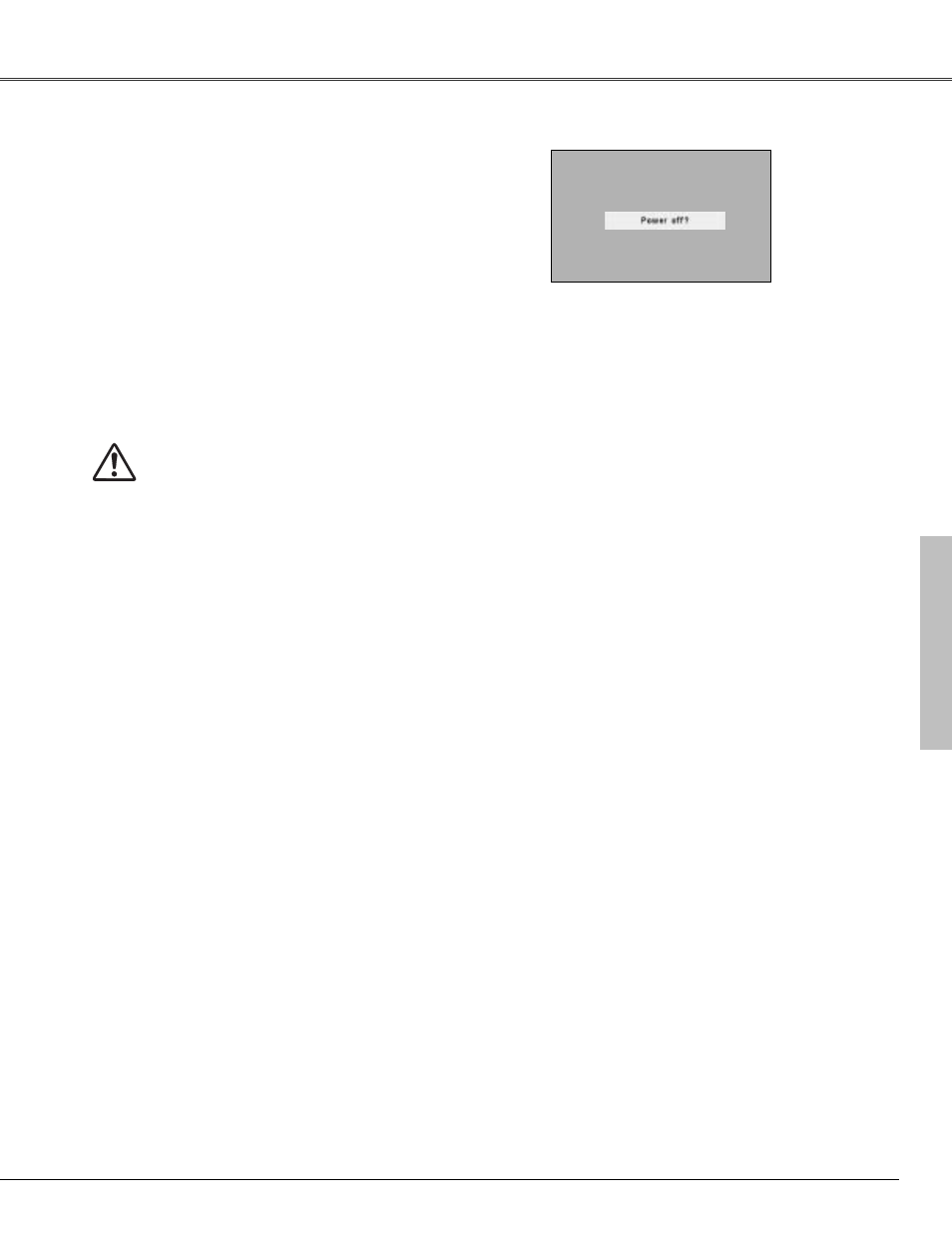 Turning off the projector | Canon LV-X4 User Manual | Page 21 / 64