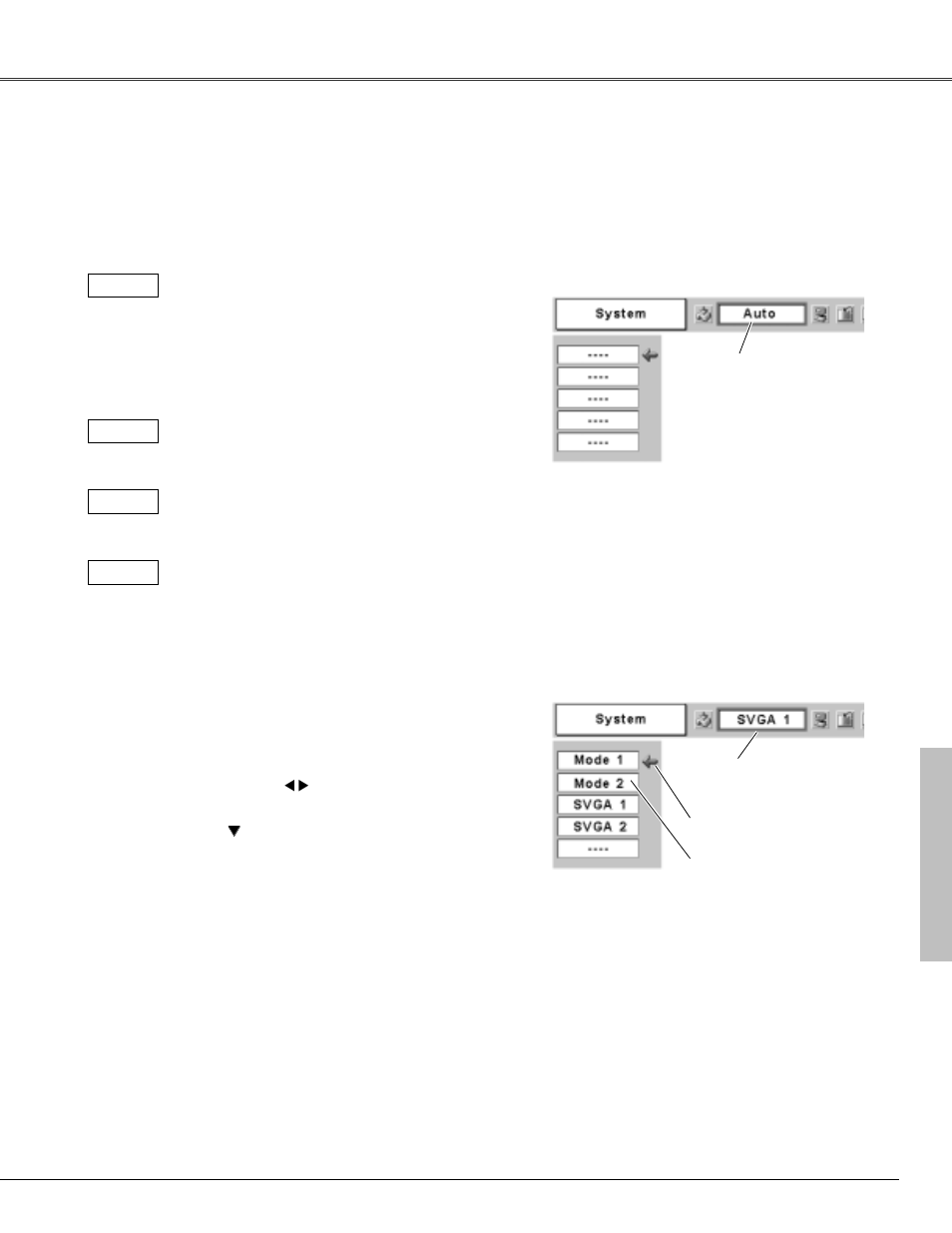 Computer system selection | Canon LV-X4 User Manual | Page 27 / 64