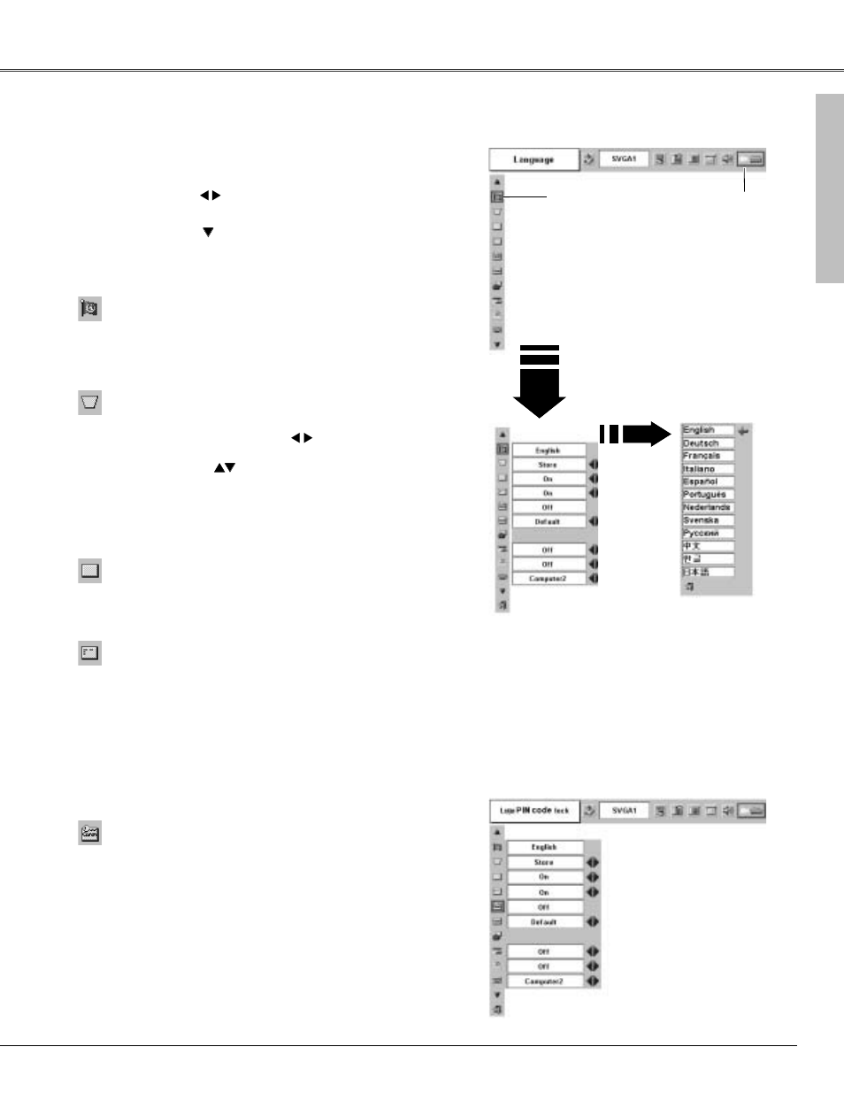 Setting | Canon LV-X4 User Manual | Page 41 / 64