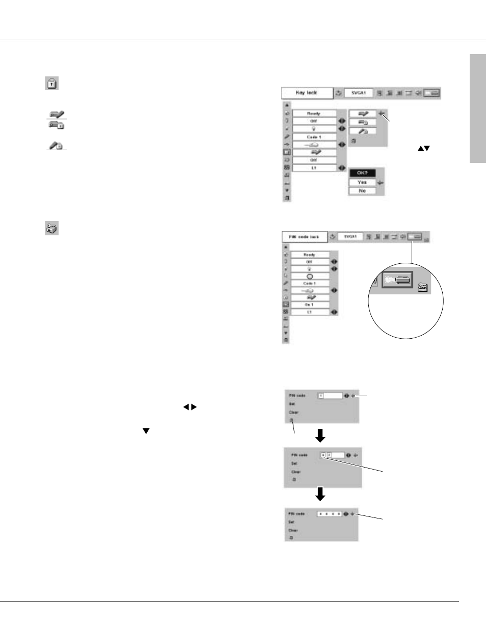 Setting | Canon LV-X4 User Manual | Page 45 / 64