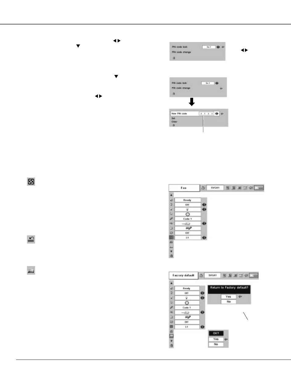 Setting | Canon LV-X4 User Manual | Page 46 / 64