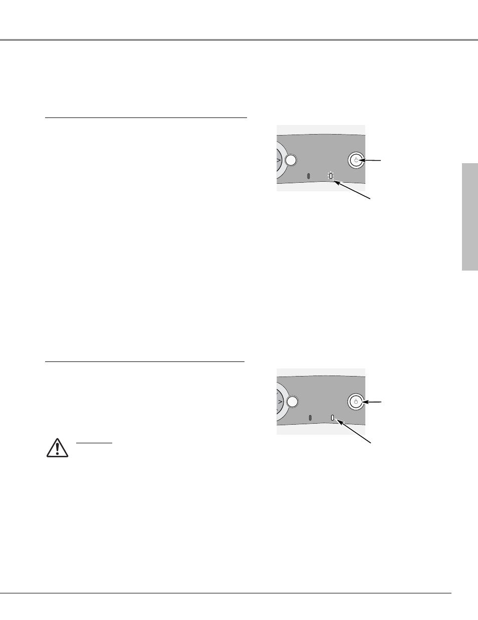 Maintenance and cleaning, Warning indicator | Canon LV-X4 User Manual | Page 47 / 64