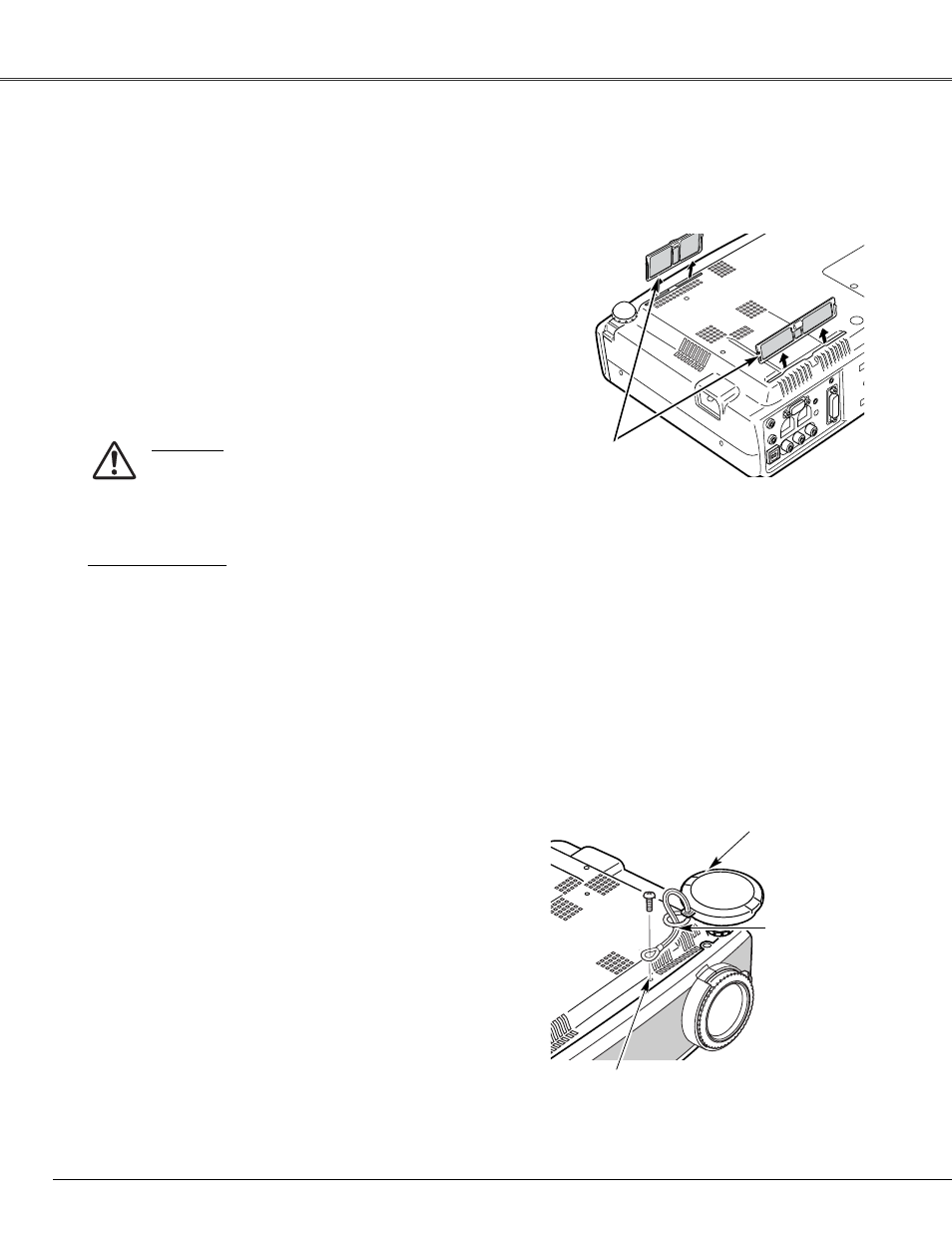 Cleaning the air filters, Attaching the lens cover | Canon LV-X4 User Manual | Page 48 / 64