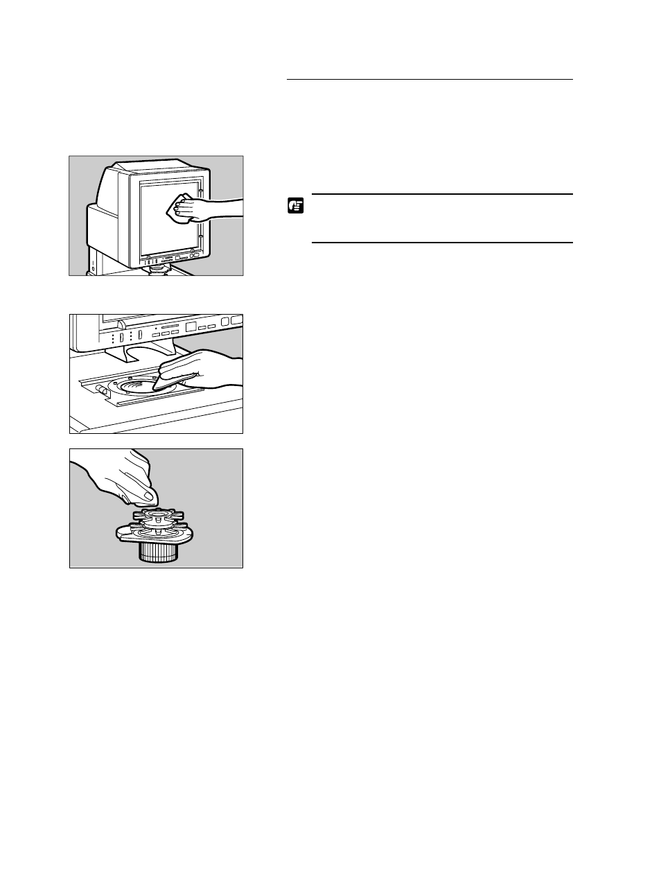 Routine cleaning, Cleaning the screen and main unit, Cleaning the lens | Canon 400 User Manual | Page 28 / 34