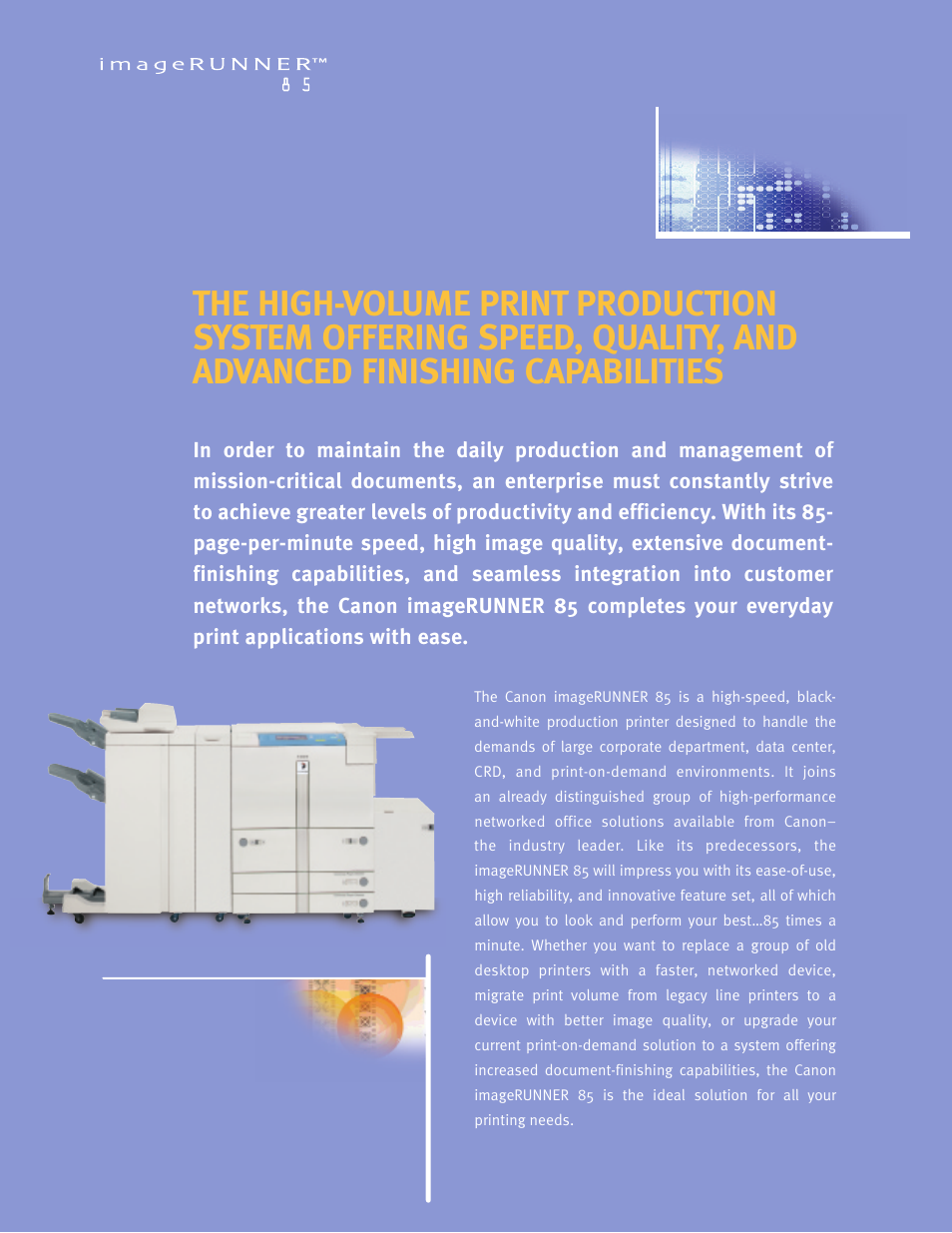 Canon imageRUNNER 85 User Manual | Page 2 / 6