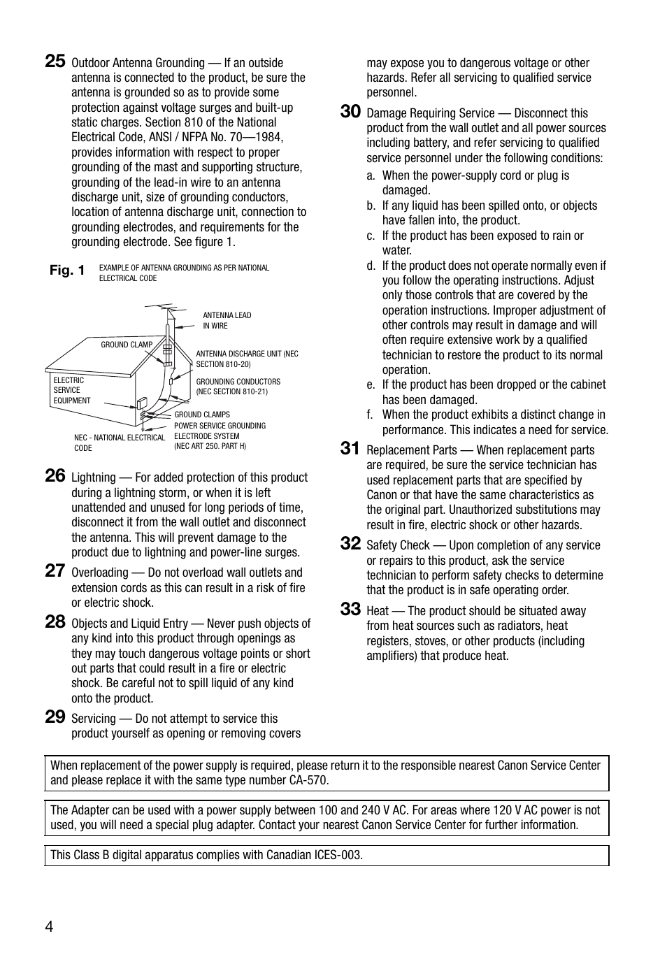 Canon DC420 User Manual | Page 4 / 98