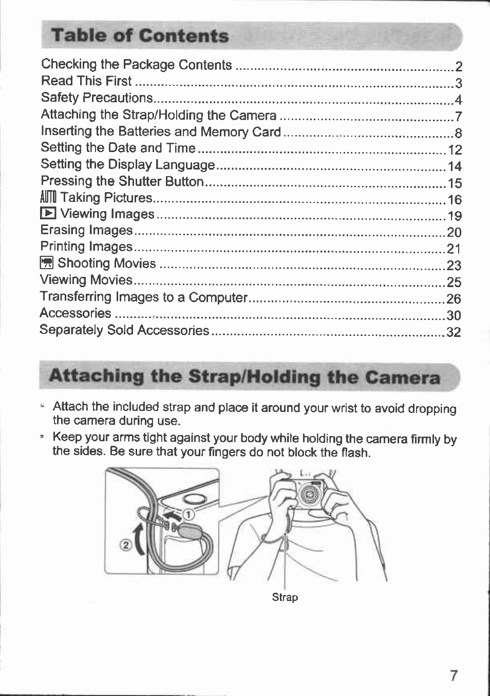 Canon A480 User Manual | Page 7 / 36