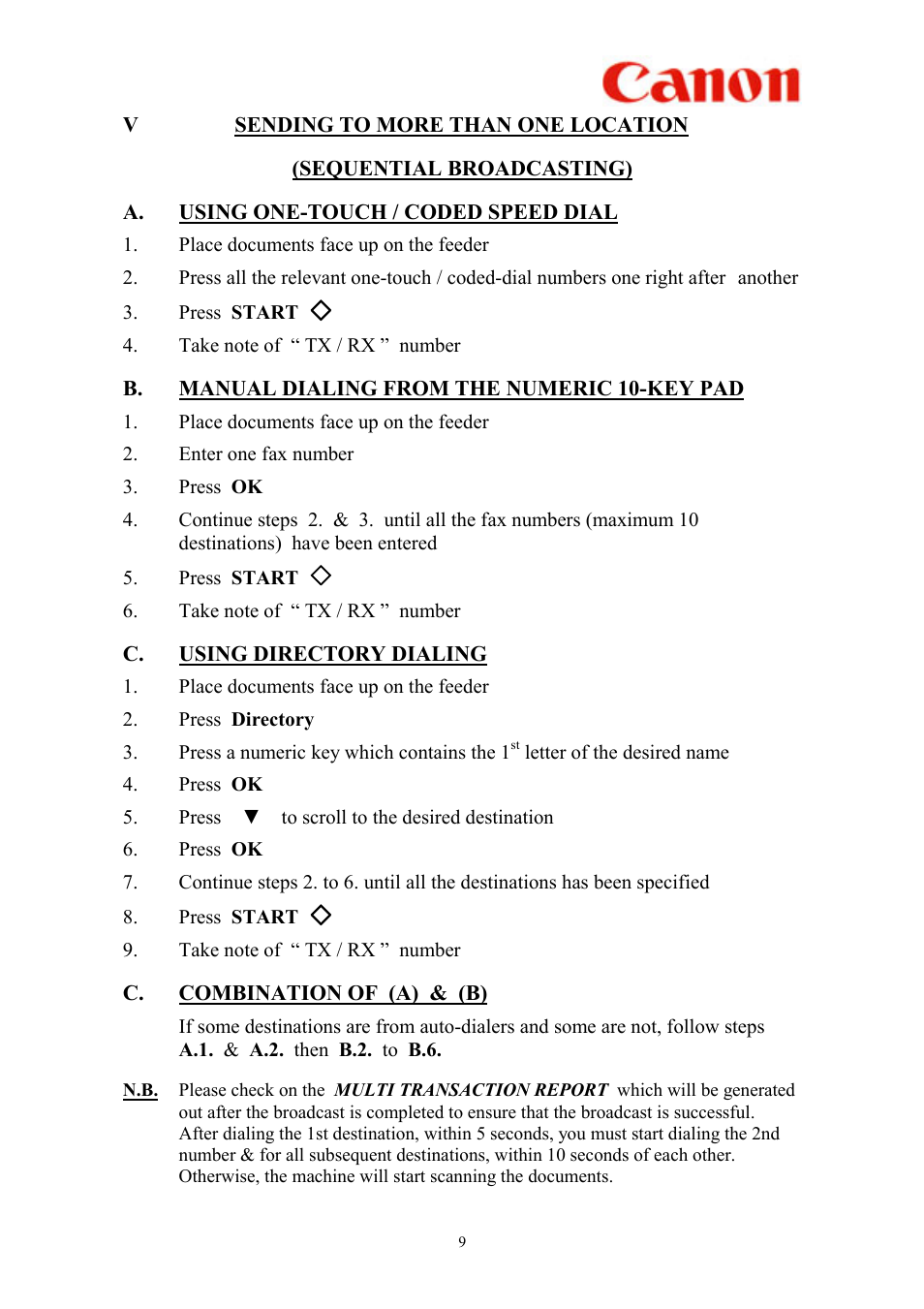 Canon L2000 User Manual | Page 10 / 19