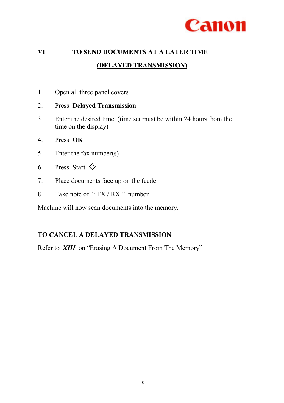 Canon L2000 User Manual | Page 11 / 19