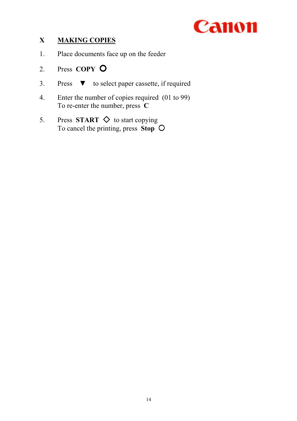 Canon L2000 User Manual | Page 15 / 19