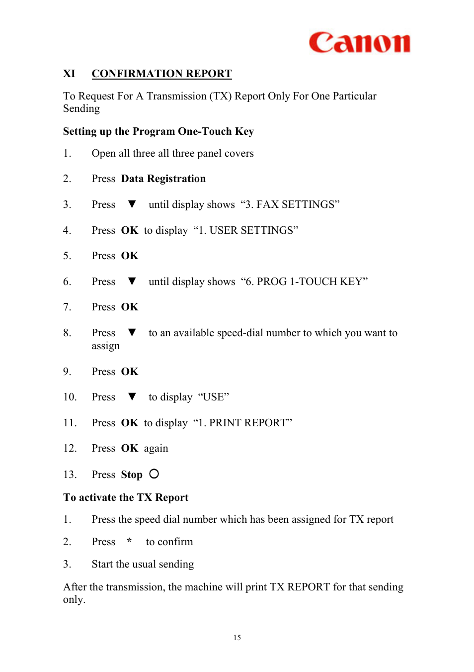 Canon L2000 User Manual | Page 16 / 19