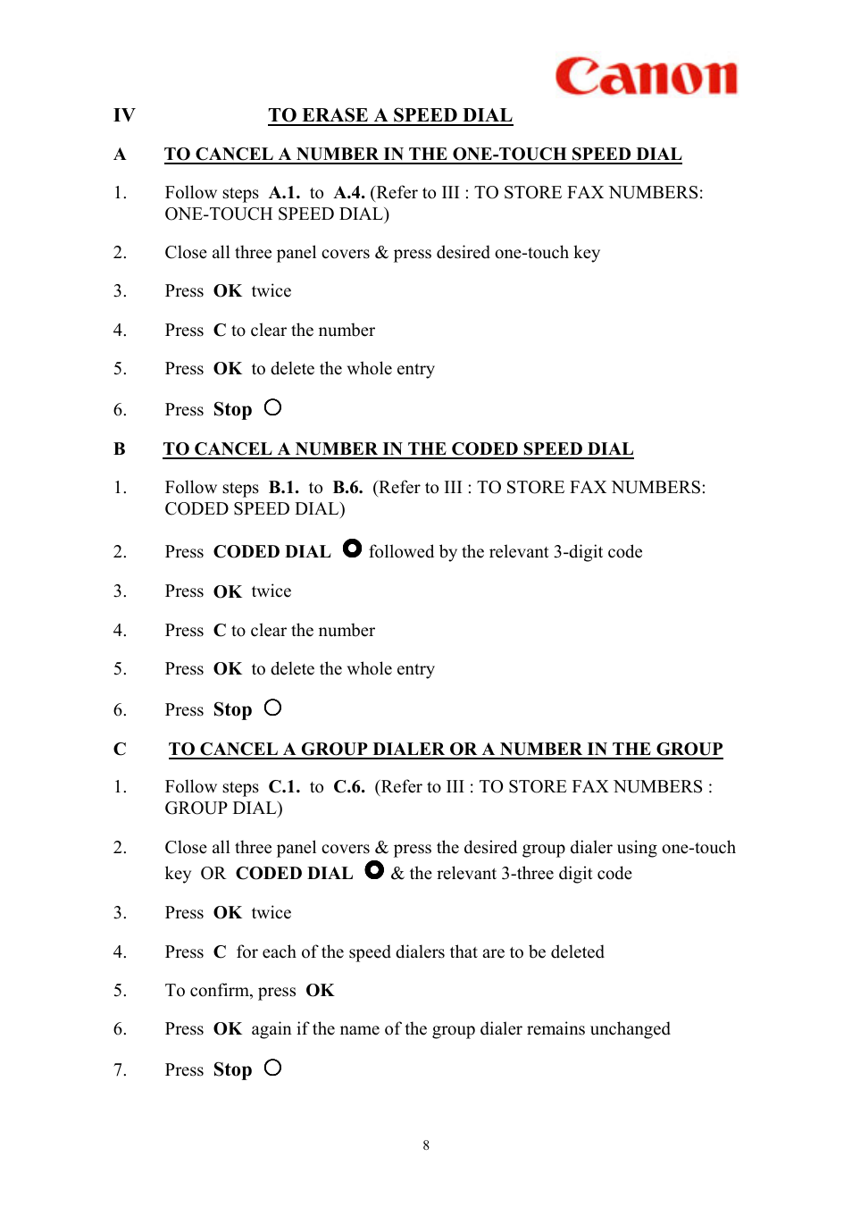 Canon L2000 User Manual | Page 9 / 19