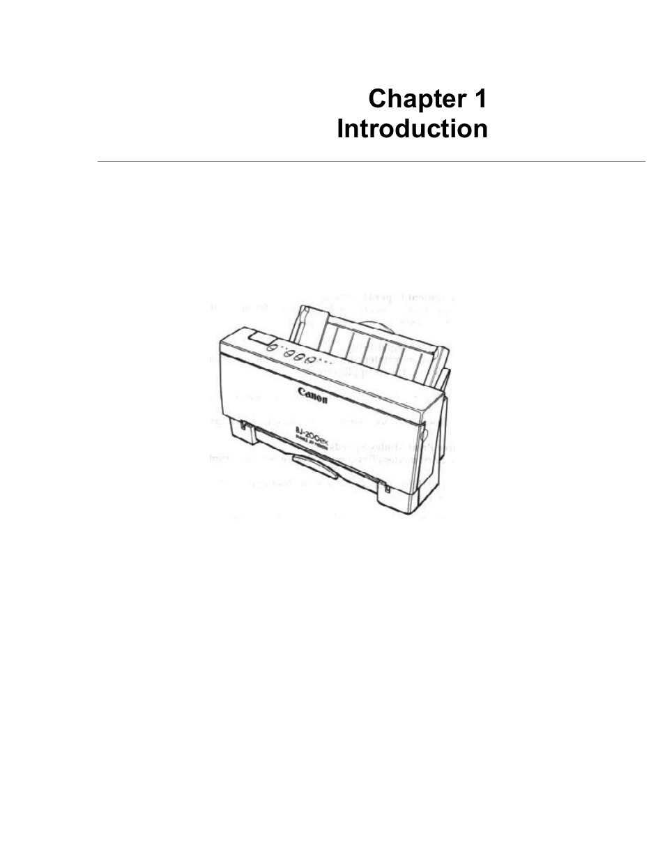 Chp.1: introduction, Features and benefits, Chapter 1 | Introduction features and benefits, Chapter 1 introduction | Canon BJ-200ex User Manual | Page 5 / 119