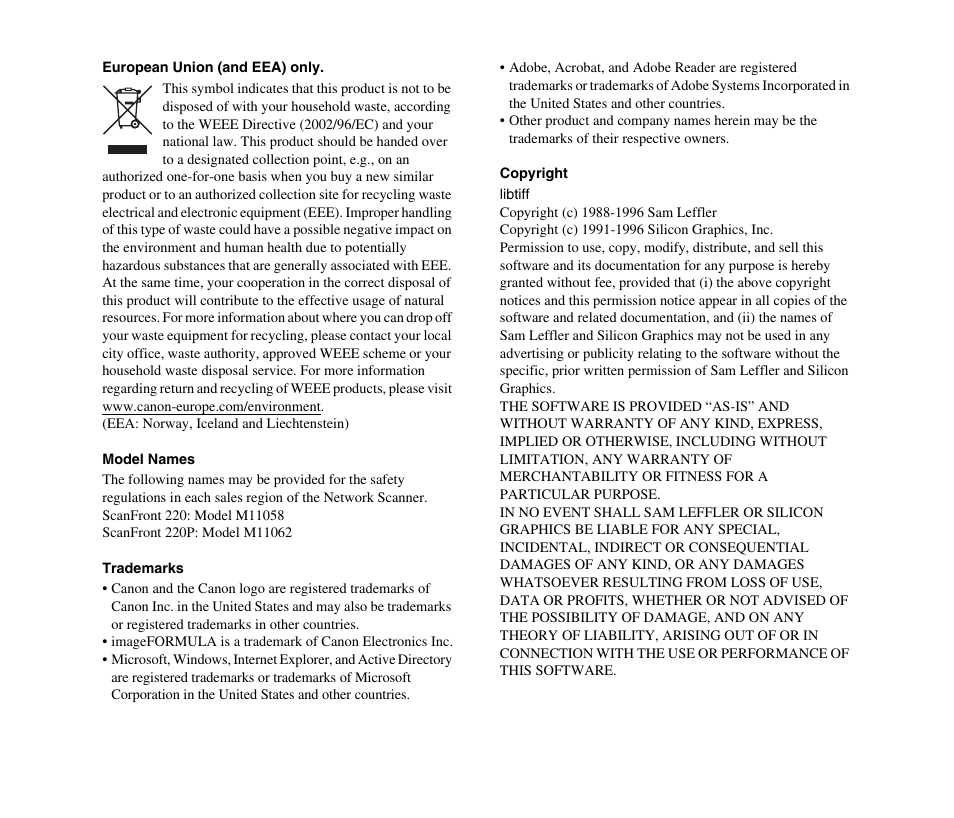 Canon SCANFRONT 220 User Manual | Page 2 / 156