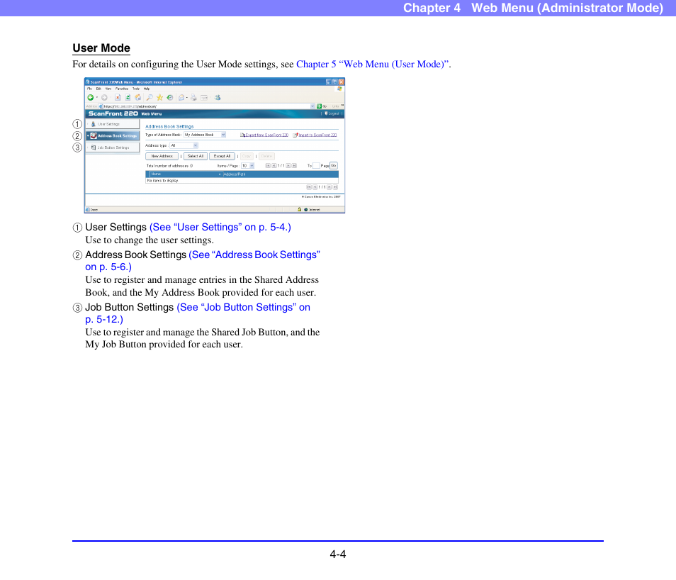 Canon SCANFRONT 220 User Manual | Page 46 / 156