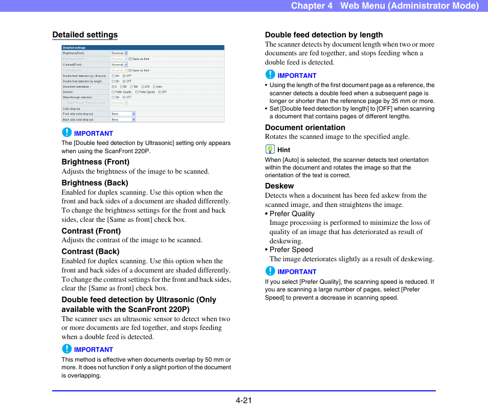 Canon SCANFRONT 220 User Manual | Page 63 / 156