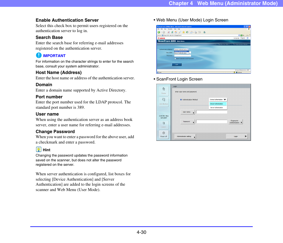 Canon SCANFRONT 220 User Manual | Page 72 / 156