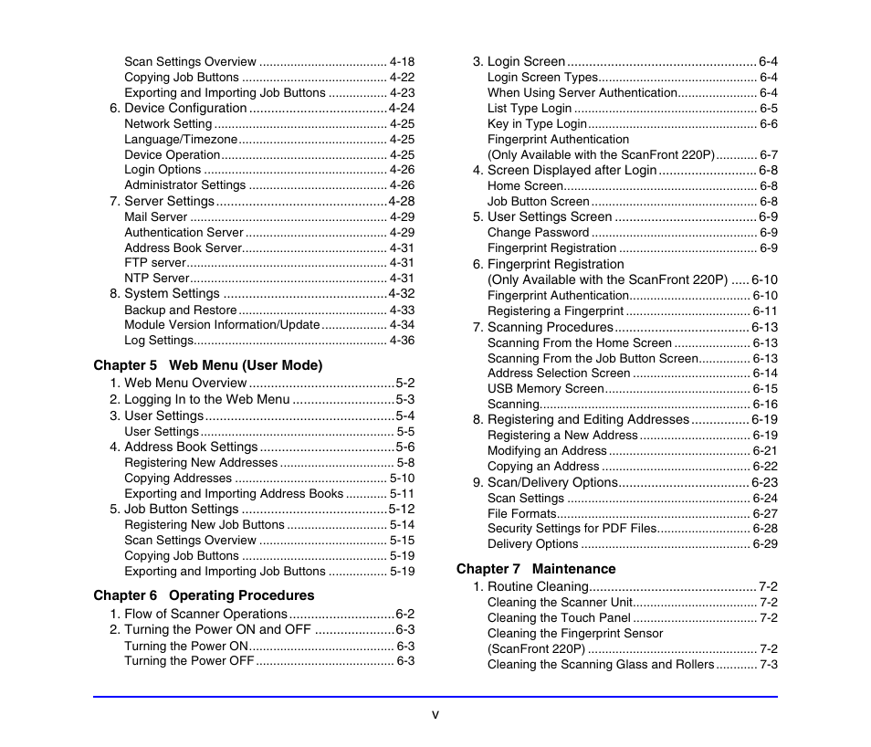 Canon SCANFRONT 220 User Manual | Page 8 / 156