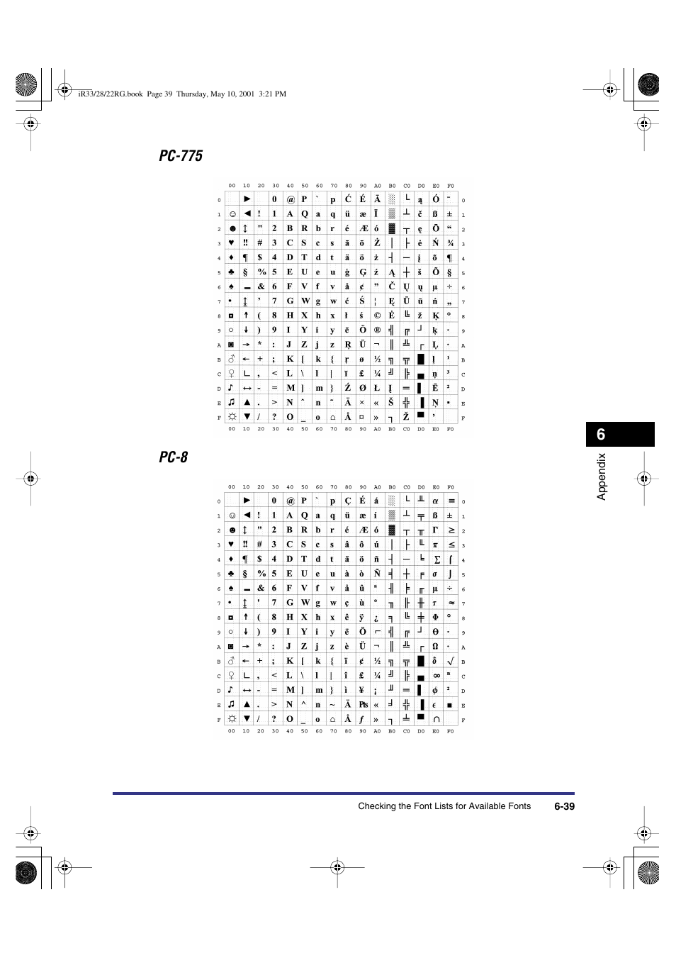 Pc-775 pc-8 | Canon IR3300 User Manual | Page 107 / 129