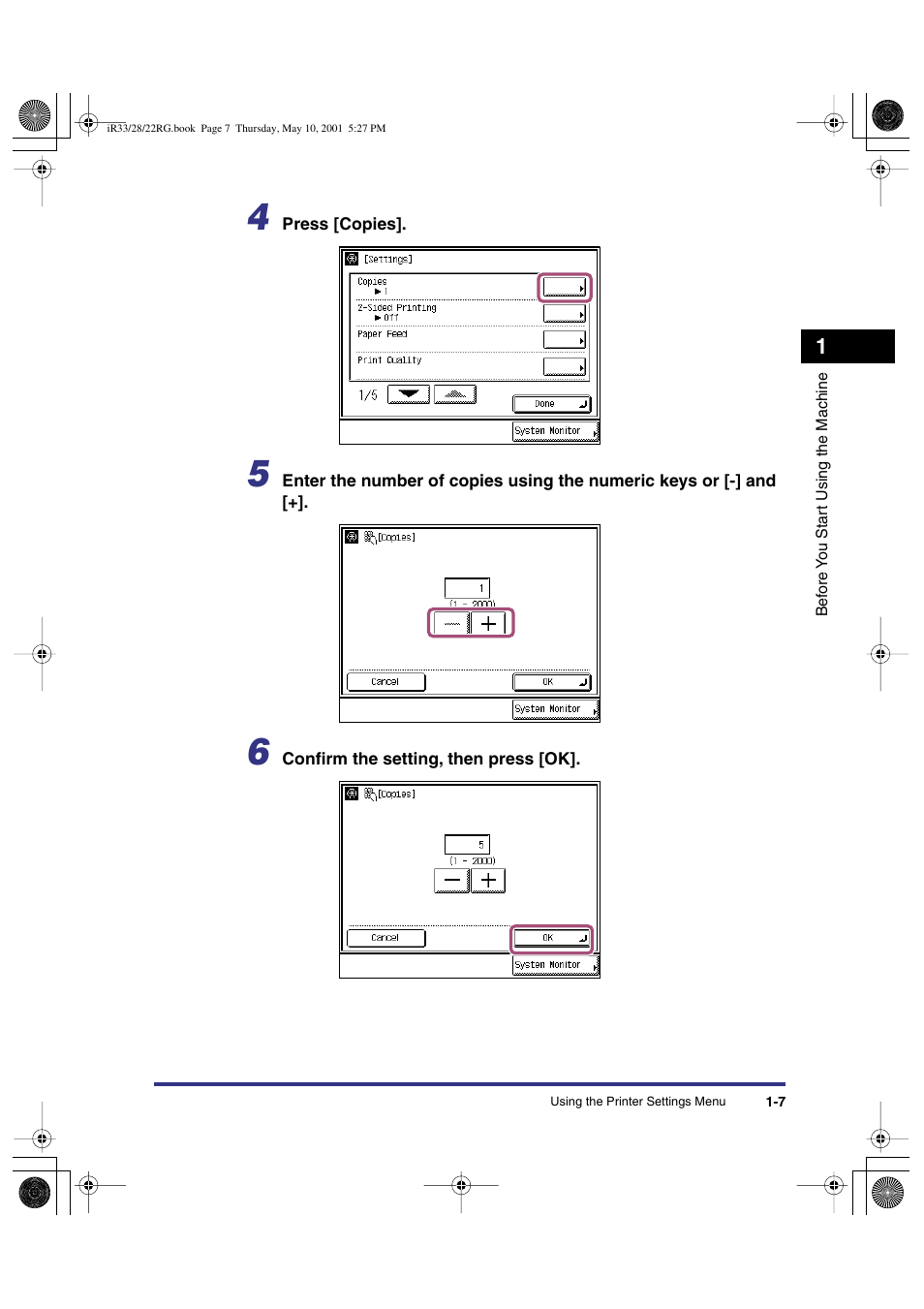 Canon IR3300 User Manual | Page 21 / 129