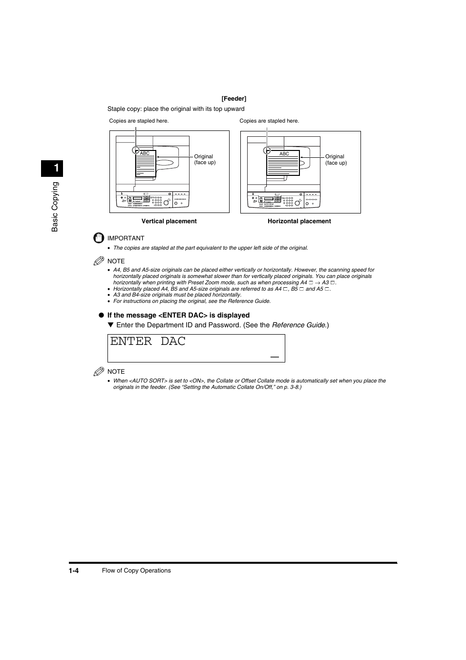 Enter dac | Canon IR1600 User Manual | Page 10 / 70