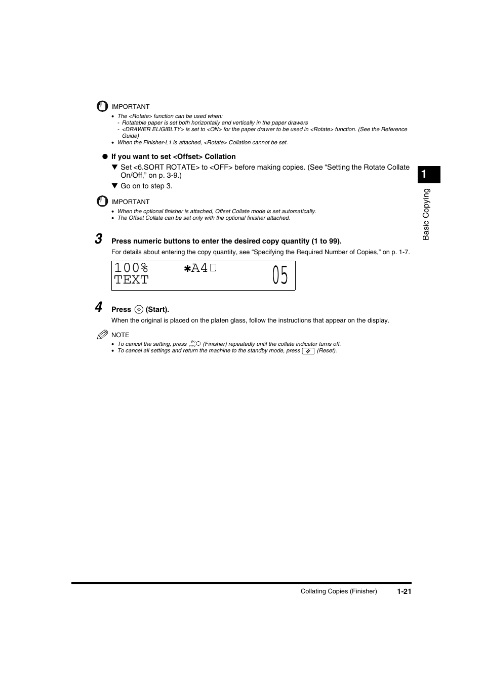 A4 text | Canon IR1600 User Manual | Page 27 / 70