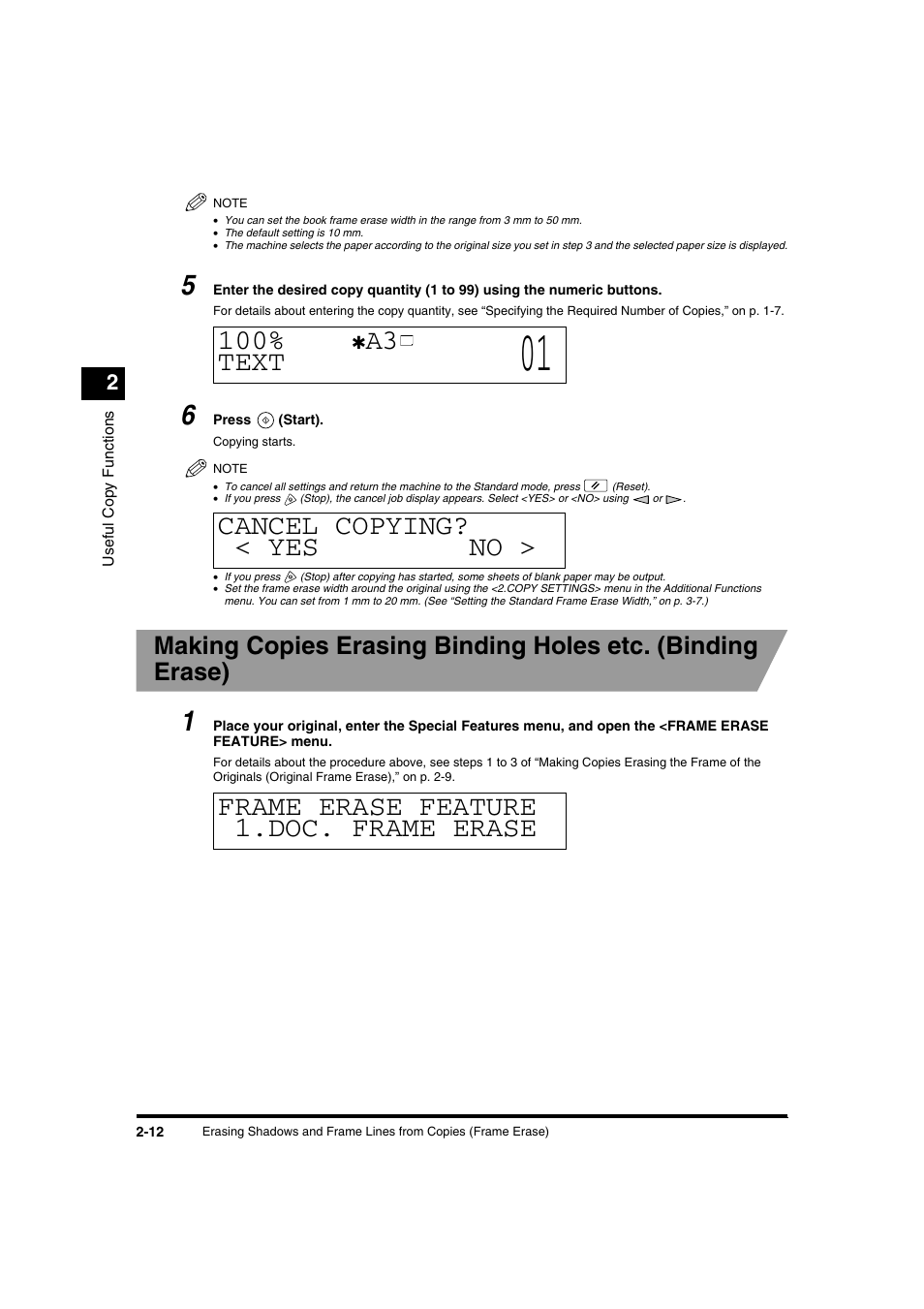 A3 text | Canon IR1600 User Manual | Page 44 / 70