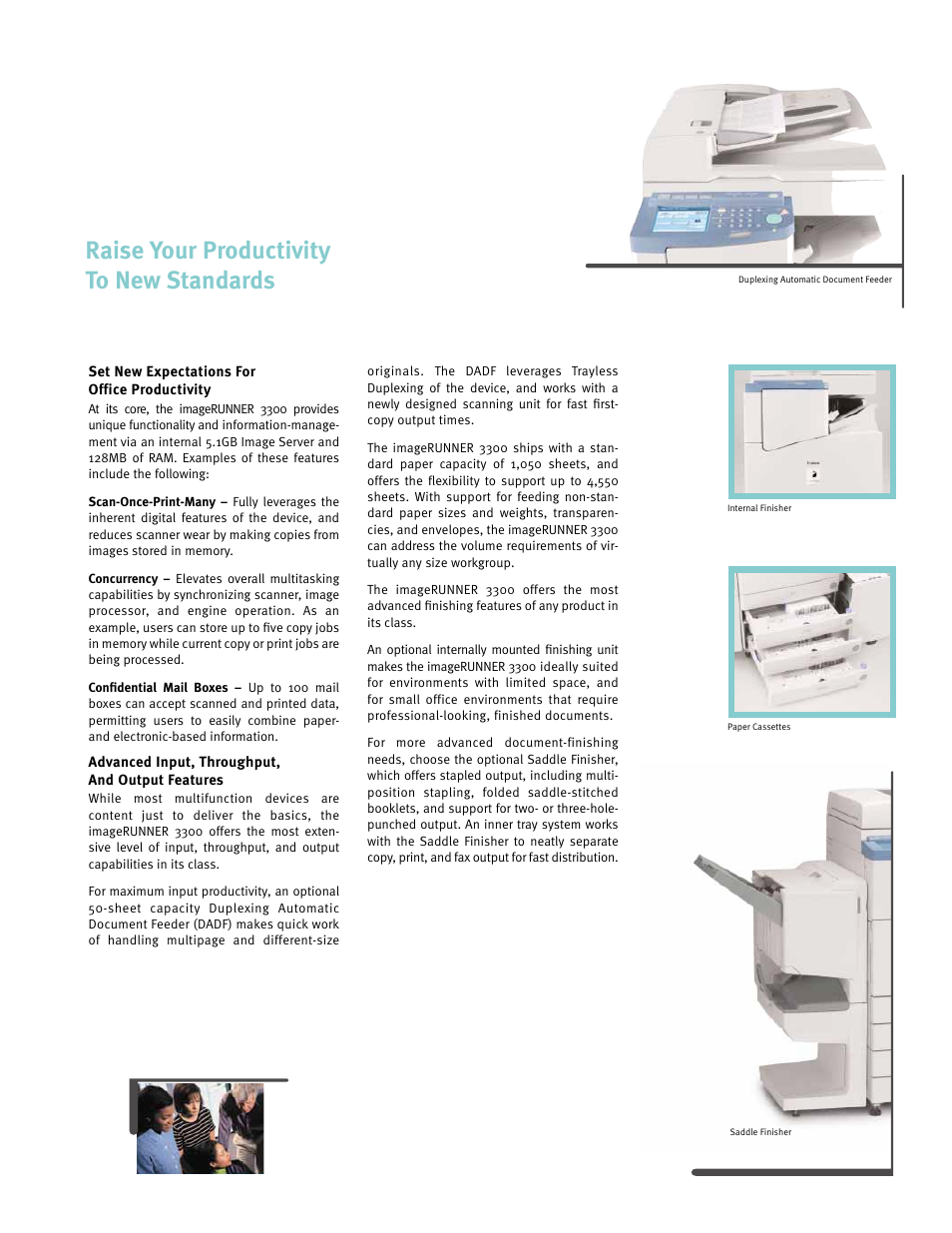 Raise your productivity to new standards | Canon 3300 User Manual | Page 4 / 8