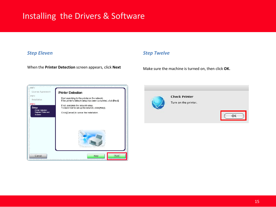 Installing the drivers & software | Canon MX420 User Manual | Page 15 / 24