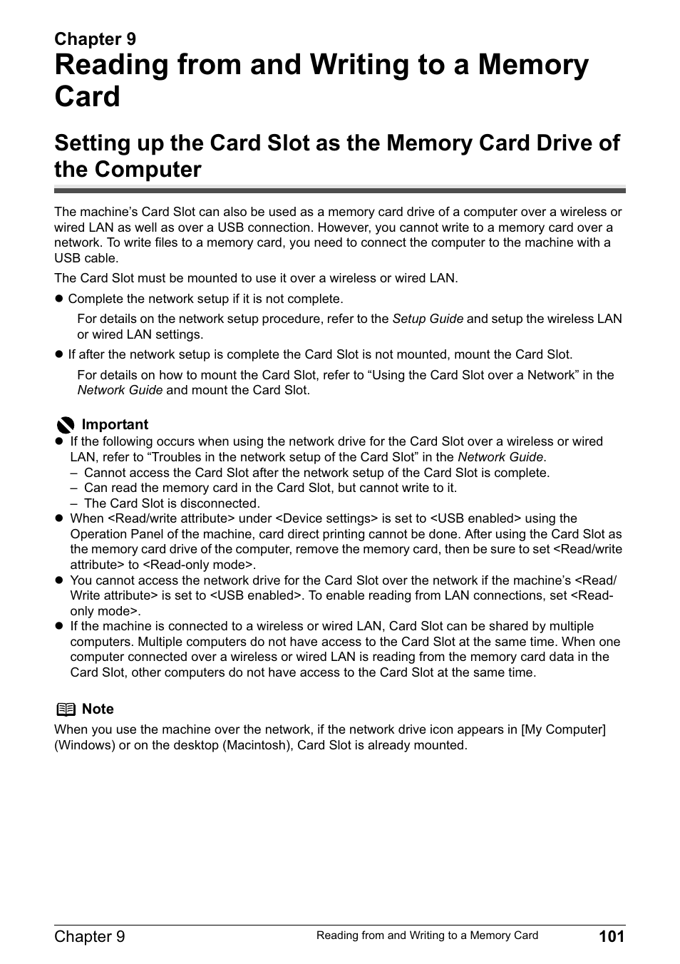 Chapter 9 | Canon MP800R User Manual | Page 103 / 188