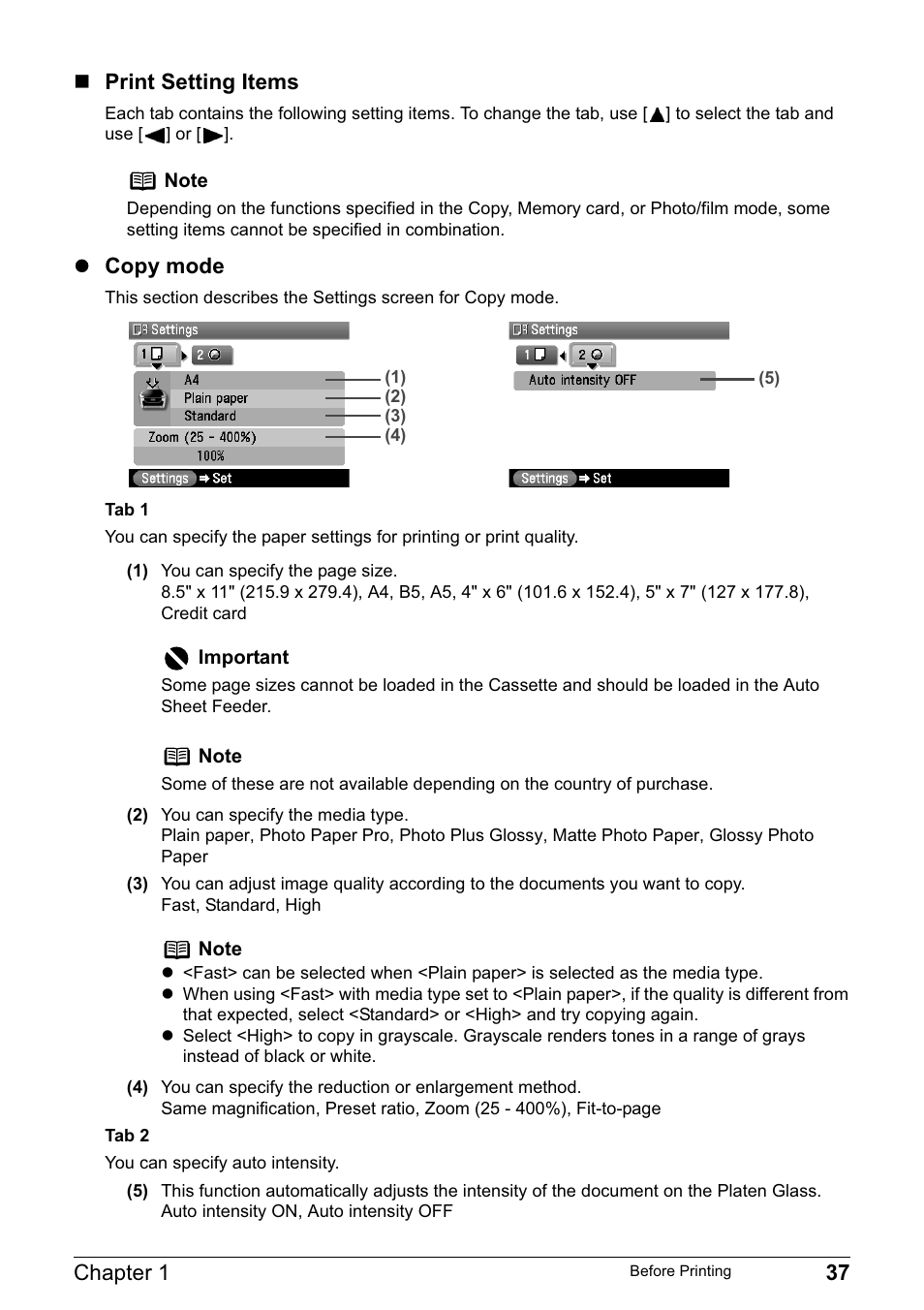 Canon MP800R User Manual | Page 39 / 188