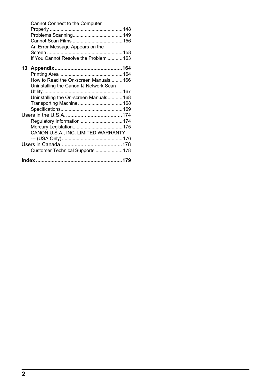 Canon MP800R User Manual | Page 4 / 188