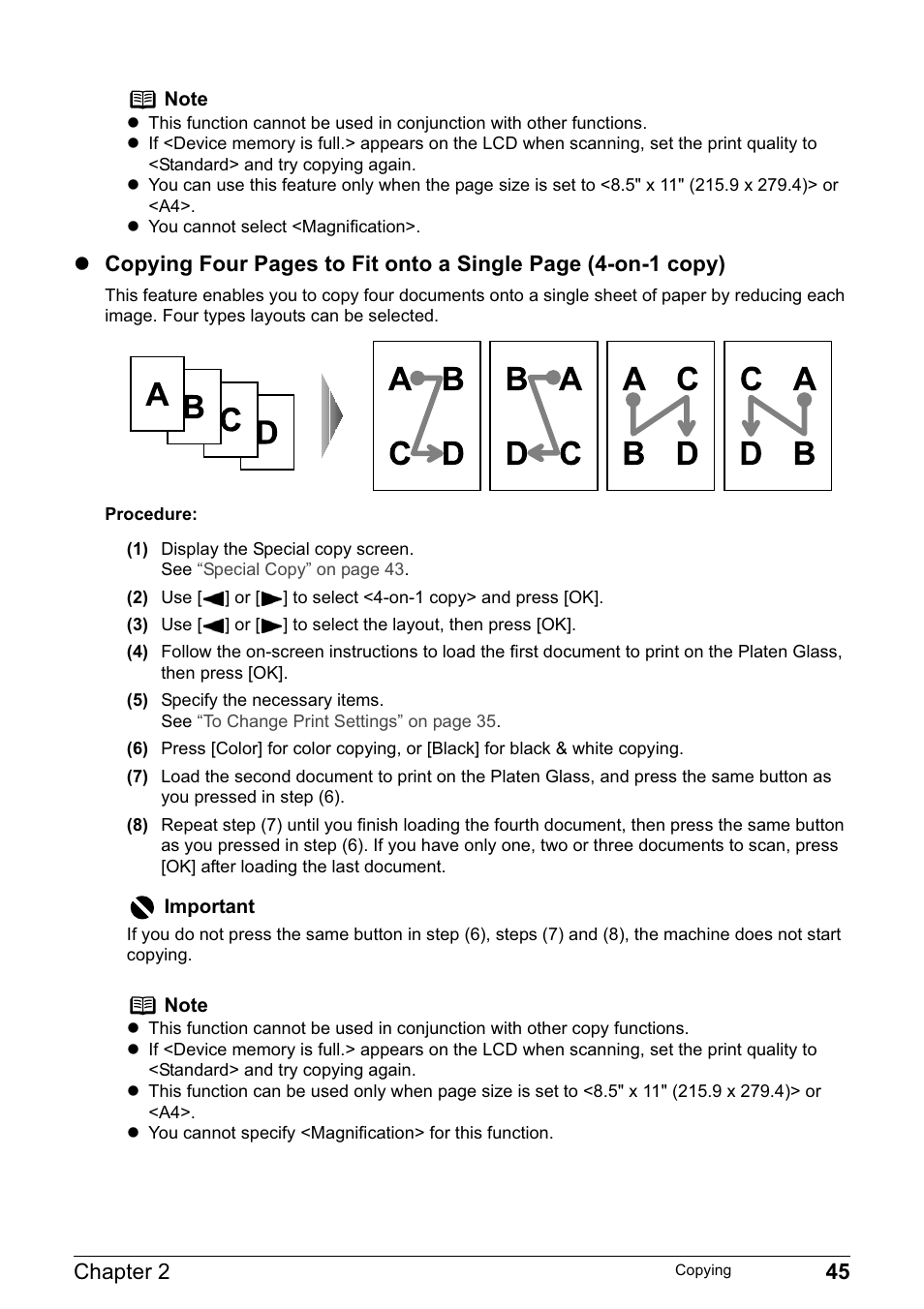 Chapter 2 45 | Canon MP800R User Manual | Page 47 / 188