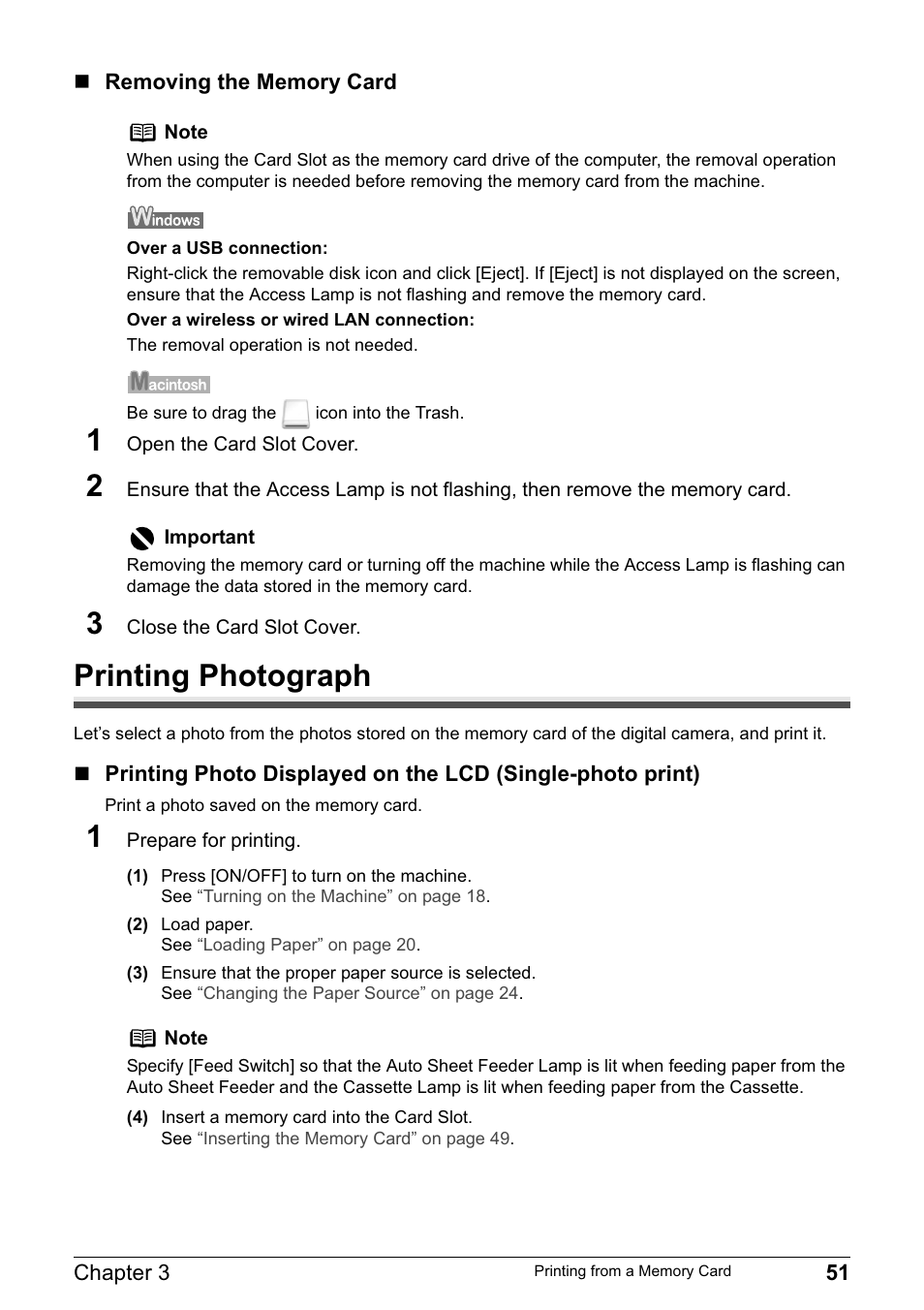 Printing photograph | Canon MP800R User Manual | Page 53 / 188
