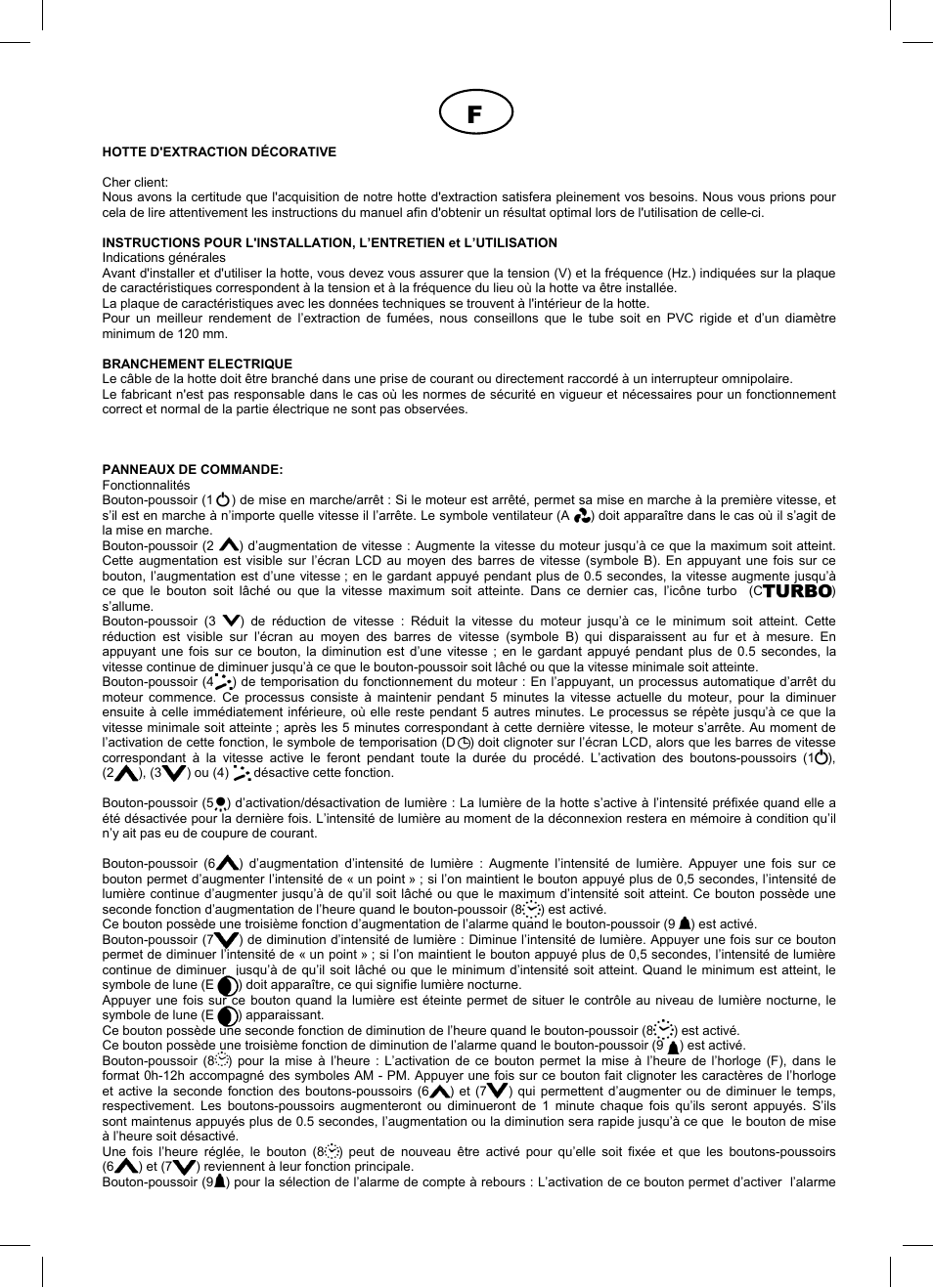 Cata Купольные вытяжки User Manual | Page 12 / 44