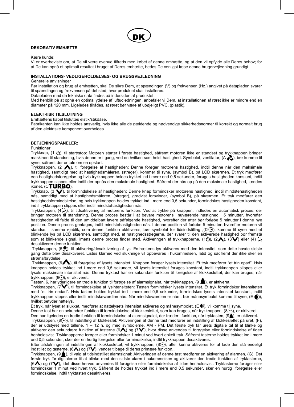 Cata Купольные вытяжки User Manual | Page 22 / 44