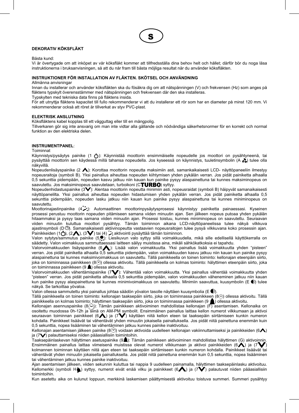 Cata Купольные вытяжки User Manual | Page 26 / 44