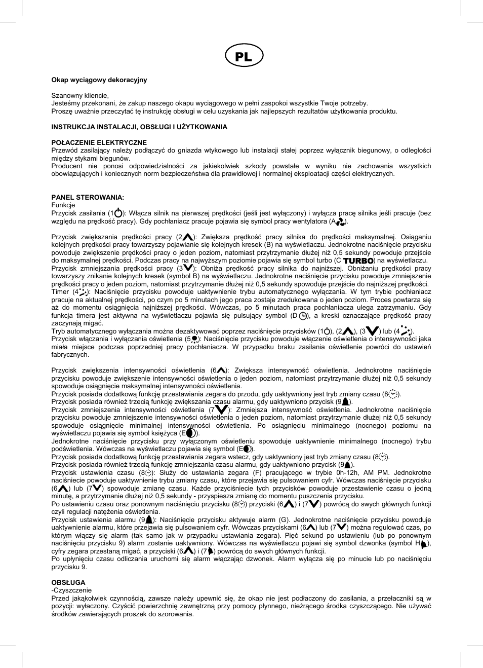 Cata Купольные вытяжки User Manual | Page 34 / 44