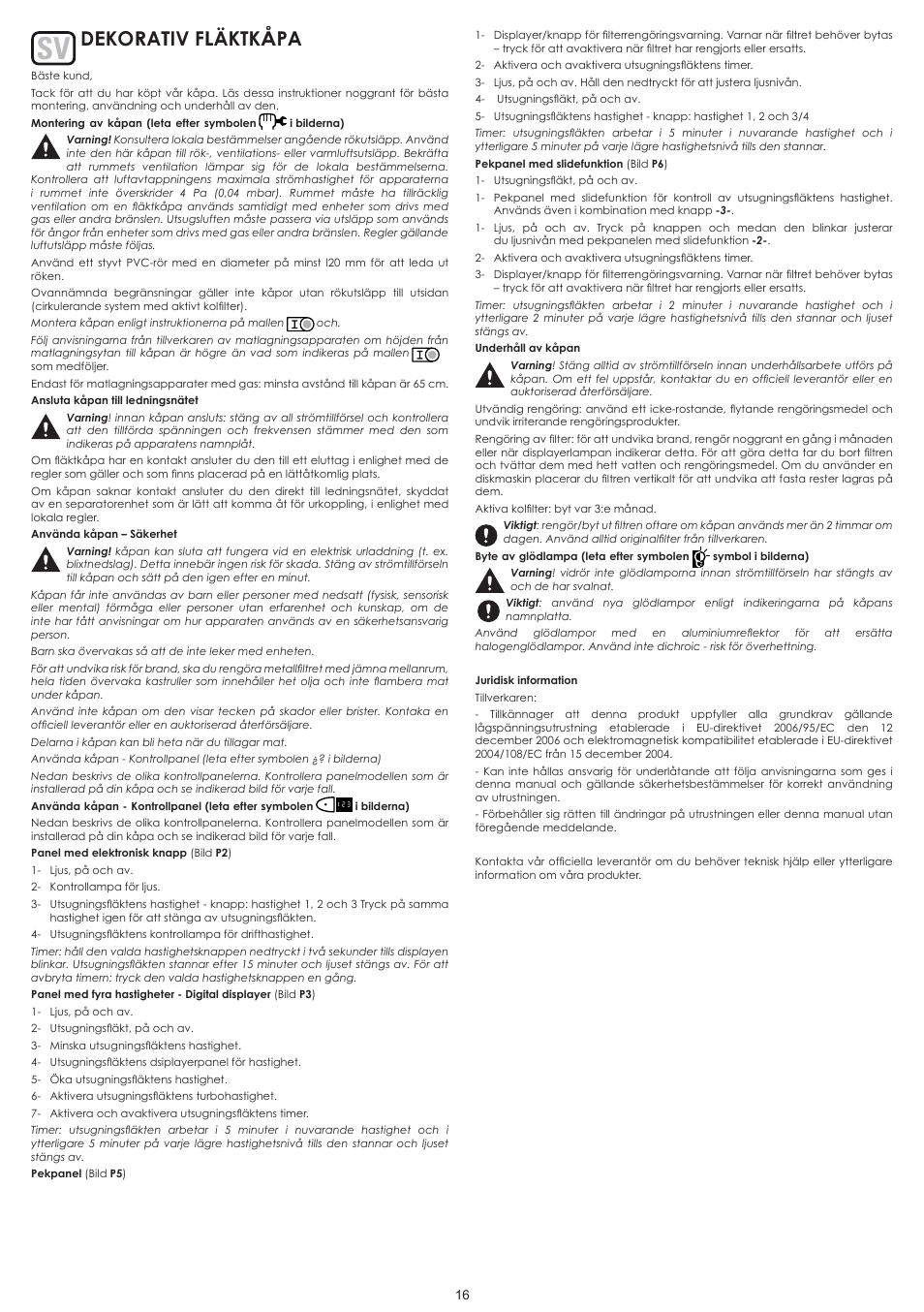 Dekorativ fläktkåpa | Cata MOON ISLAND User Manual | Page 21 / 29