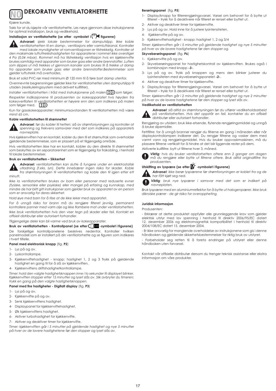 Dekorativ ventilatorhette | Cata MOON ISLAND User Manual | Page 22 / 29