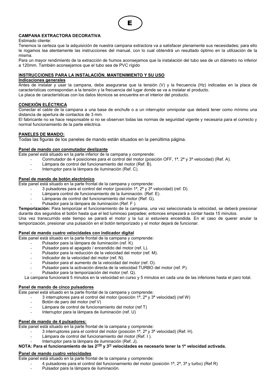 Cata ISLA SYGMA 1200 User Manual | Page 6 / 40