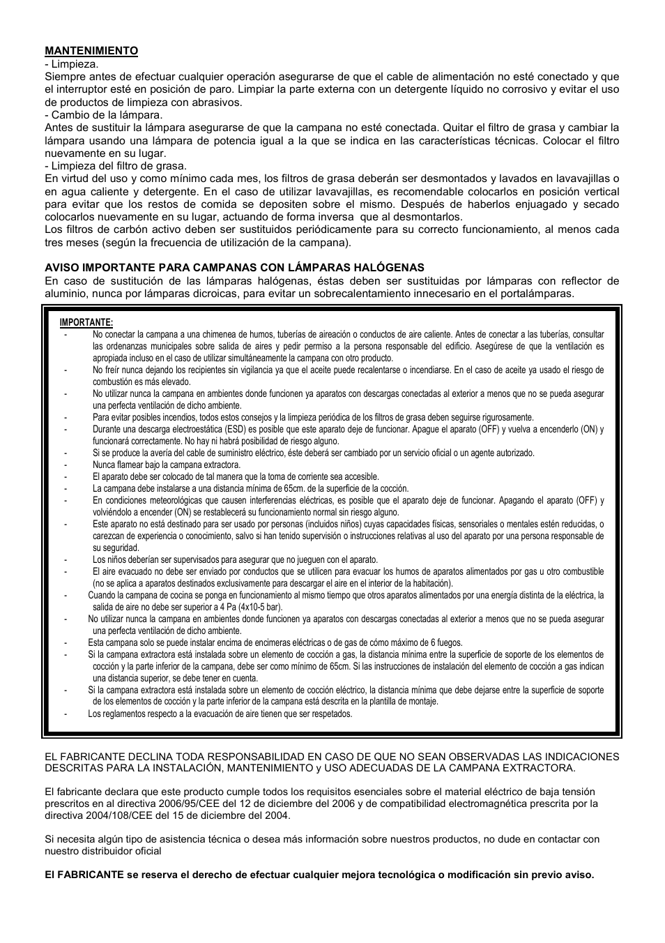 Cata ISLA SYGMA 1200 User Manual | Page 7 / 40