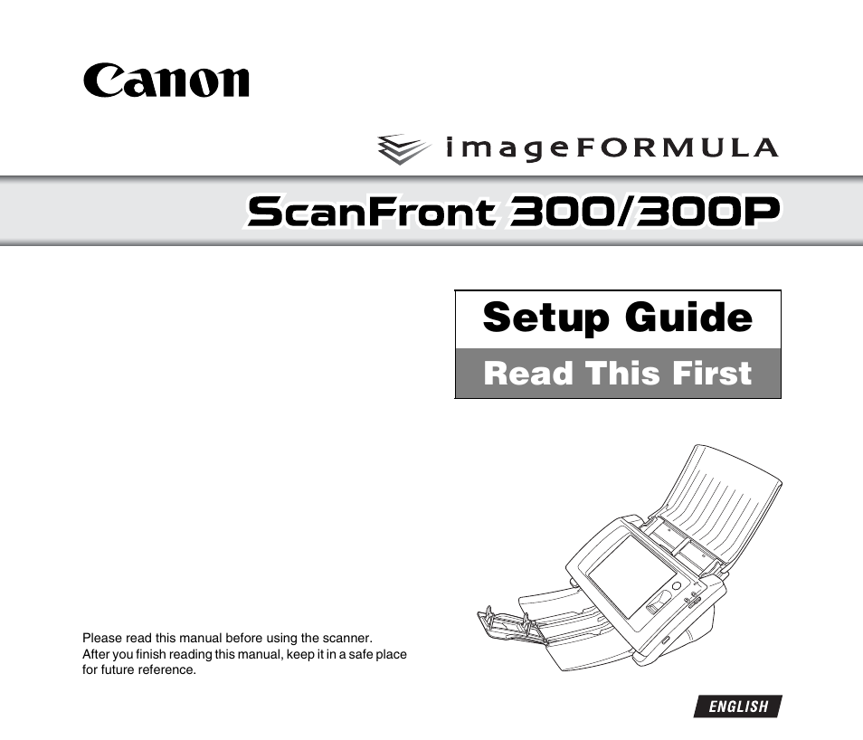 Canon SCANFRONT 300 User Manual | 28 pages